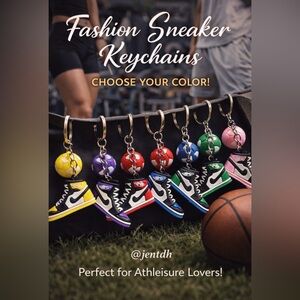 Fashion Sneaker Keychain-Choose 1 Color